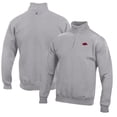 thumbnail image 1 of Men's Gray Arkansas Razorbacks Big Cotton Quarter-Zip Pullover Sweatshirt, 1 of 3