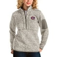 thumbnail image 1 of Women's Antigua Oatmeal Montreal Canadiens Fortune Half-Zip Sweatshirt, 1 of 1