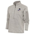 thumbnail image 1 of Women's Antigua Oatmeal Newark Eagles Fortune Half-Zip Pullover Jacket, 1 of 1