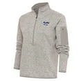 thumbnail image 1 of Women's Antigua  Oatmeal Northwest Arkansas Naturals Fortune Half-Zip Pullover Jacket, 1 of 1
