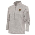 thumbnail image 1 of Women's Antigua Oatmeal Pittsburgh Crawfords Fortune Half-Zip Pullover Jacket, 1 of 1