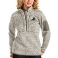 thumbnail image 1 of Women's Antigua Oatmeal Providence Friars Fortune Half-Zip Pullover Sweater, 1 of 1