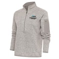 thumbnail image 1 of Women's Antigua Oatmeal Stewart-Haas Racing Fortune Half-Zip Pullover Jacket, 1 of 1