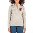 thumbnail image 1 of Women's Antigua Oatmeal Tuskegee Golden Tigers Fortune Half-Zip Pullover Jacket, 1 of 1