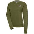 thumbnail image 1 of Women's Antigua Olive Nashville Predators Victory Pullover Sweatshirt, 1 of 1