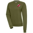 thumbnail image 1 of Women's Antigua Olive New Jersey Devils Victory Pullover Sweatshirt, 1 of 1