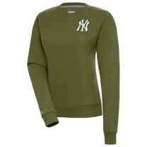 Women's Antigua Olive New York Yankees Victory Pullover Sweatshirt