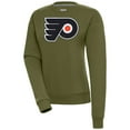 thumbnail image 1 of Women's Antigua Olive Philadelphia Flyers Victory Pullover Sweatshirt, 1 of 1
