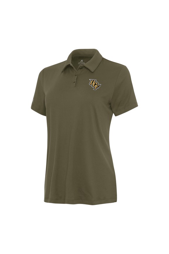 Women's Antigua Olive UCF Knights Reprocess Polo