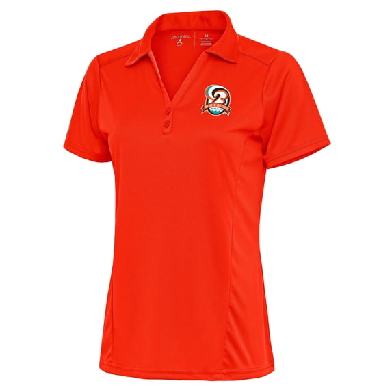 Women's Antigua Orange Bowie Baysox Tribute Polo