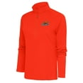 thumbnail image 1 of Women's Antigua Orange Bucknell Bison Tribute Half-Zip Pullover Top, 1 of 1