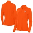 thumbnail image 1 of Women's Antigua  Orange Clemson Tigers Palmetto Series Intent Quarter-Zip Pullover, 1 of 3