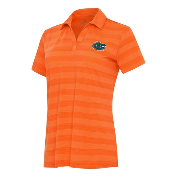 Women's Antigua Orange Florida Gators Tunnel Polo