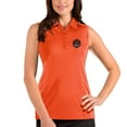 thumbnail image 1 of Women's Antigua Orange Houston Dynamo Logo Sleeveless Tribute Polo, 1 of 1