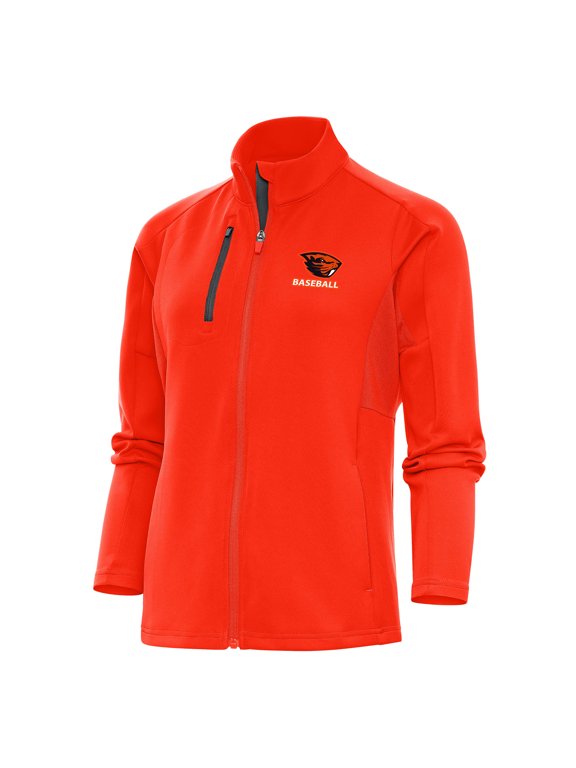 Women's Antigua Orange Oregon State Beavers Baseball Generation Full-Zip Jacket
