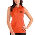thumbnail image 1 of Women's Antigua Orange Oregon State Beavers Tribute Sleeveless Polo, 1 of 1