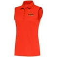 thumbnail image 1 of Women's Antigua  Orange Pepperdine Waves Sleeveless Desert Dry Tribute Polo, 1 of 1