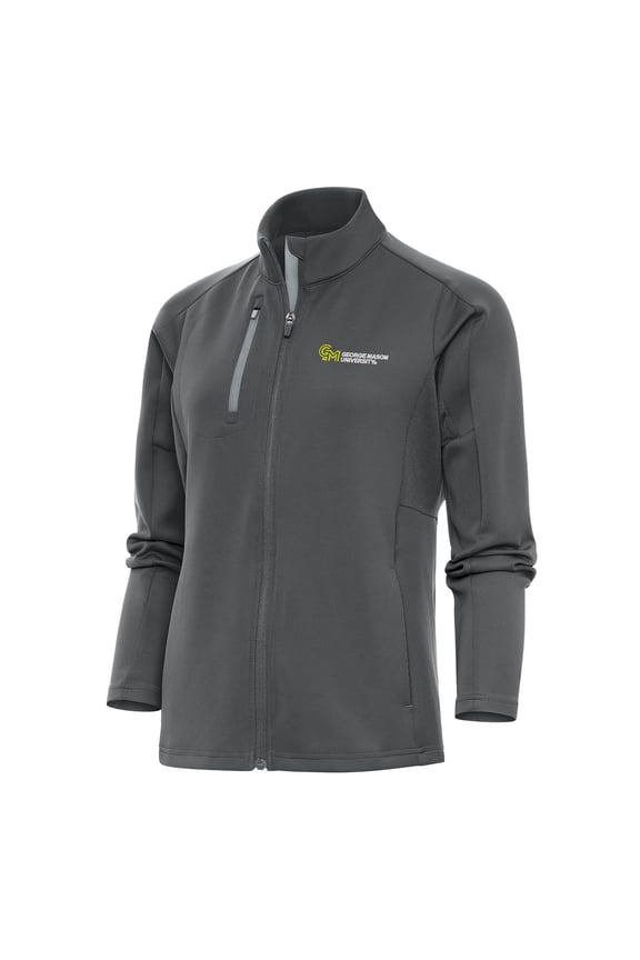 Women's Antigua Pewter George Mason Patriots Generation Full-Zip Jacket