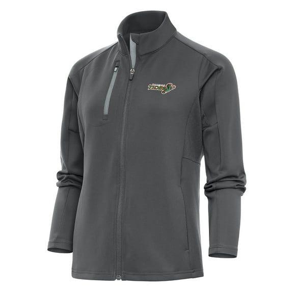 Women's Antigua Pewter Norfolk Tides Generation Full-Zip Jacket