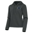 thumbnail image 1 of Women's Antigua  Pewter Penn State Nittany Lions Contemporary Quarter-Zip Hoodie, 1 of 1