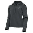 thumbnail image 1 of Women's Antigua  Pewter San Antonio Spurs Contemporary Quarter-Zip Hoodie, 1 of 1