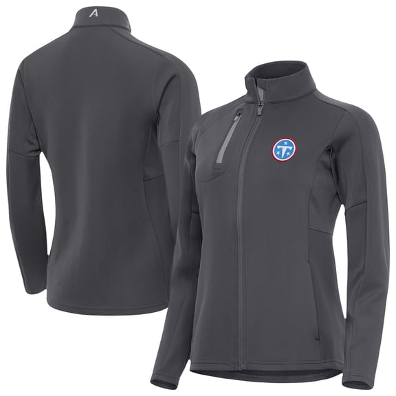 Women's Antigua Pewter Tennessee Titans Generation Full-Zip Jacket