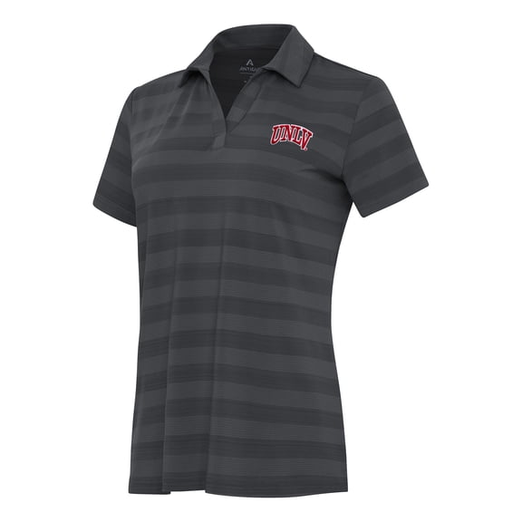 Women's Antigua Pewter UNLV Rebels Tunnel Polo