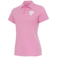 thumbnail image 1 of Women's Antigua Pink Pittsburgh Penguins White Logo Matter Polo, 1 of 2