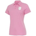 thumbnail image 1 of Women's Antigua Pink Vegas Golden Knights White Logo Matter Polo, 1 of 2