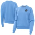 thumbnail image 1 of Women's-Antigua  Powder Blue New York City FC Victory Pullover Sweatshirt, 1 of 3