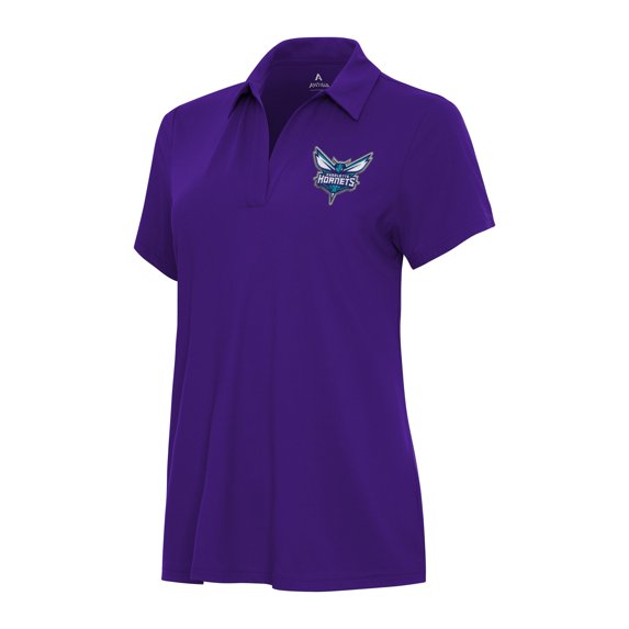 Women's Antigua Purple Charlotte Hornets Era Polo