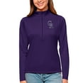 thumbnail image 1 of Women's Antigua Purple Colorado Rockies Tribute Quarter-Zip Pullover Top, 1 of 1