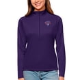 thumbnail image 1 of Women's Antigua Purple Halifax Thunderbirds Tribute Quarter-Zip Pullover Top, 1 of 1