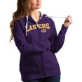 thumbnail image 1 of Women's Antigua Purple Los Angeles Lakers Team Victory Full-Zip Hoodie, 1 of 1