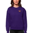 thumbnail image 1 of Women's Antigua Purple Northern Iowa Panthers Logo Victory Crewneck Pullover Sweatshirt, 1 of 1