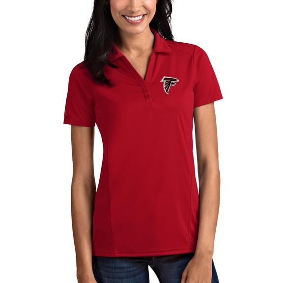 Women's Antigua Red Atlanta Falcons Tribute Polo