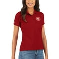 thumbnail image 1 of Women's Antigua Red Atlanta Hawks Legacy Pique Polo, 1 of 1