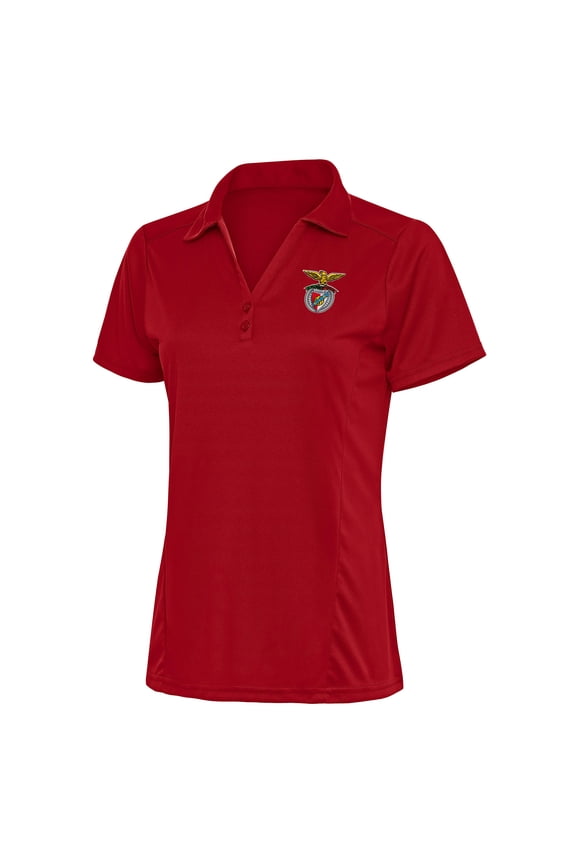 Women's Antigua  Red Benfica Statement Polo