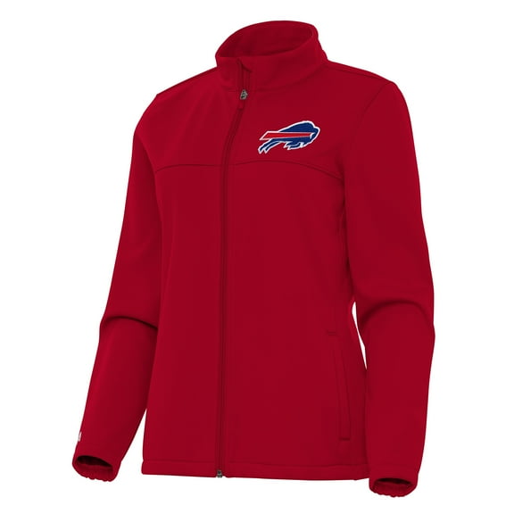 Women's Antigua  Red Buffalo Bills Links 2 Golf Full-Zip Jacket