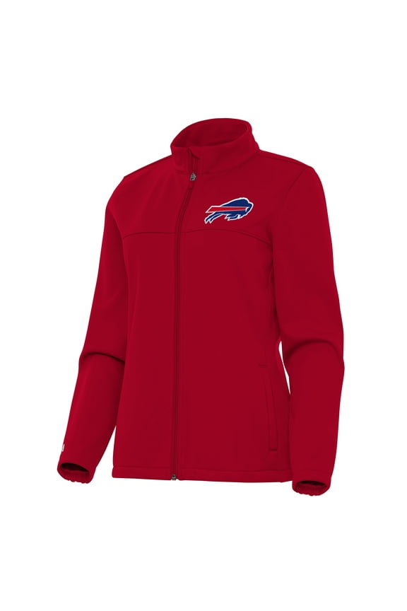Women's Antigua Red Buffalo Bills Links 2 Golf Full-Zip Jacket