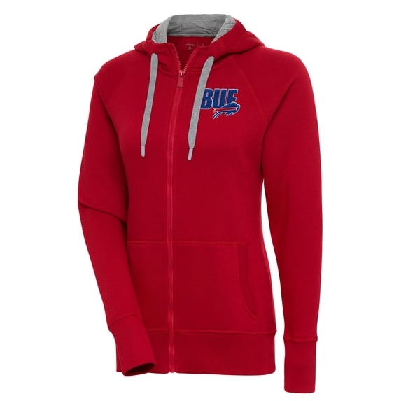 Women's Antigua Red Buffalo Bills Victory Full-Zip Hoodie
