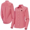 thumbnail image 1 of Women's Antigua Red Chicago Bulls Porter Woven Long Sleeve Button-Up Shirt, 1 of 3