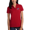 thumbnail image 1 of Women's Antigua Red Columbus Blue Jackets Tribute Polo, 1 of 1