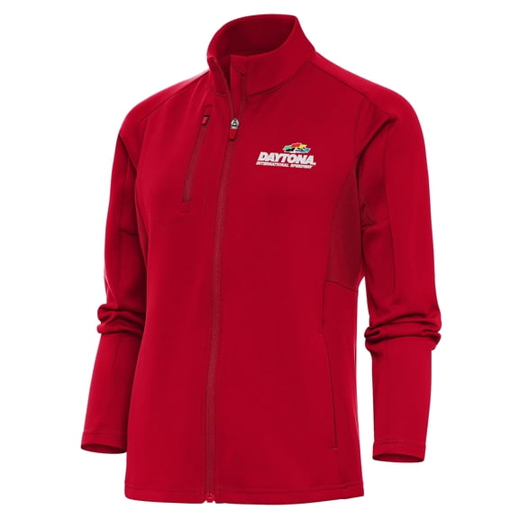 Women's Antigua Red Daytona International Speedway Generation Full-Zip Jacket