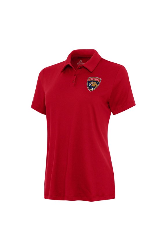 Women's Antigua Red Florida Panthers Reprocess Polo
