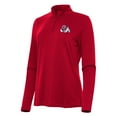 thumbnail image 1 of Women's Antigua Red Fresno State Bulldogs Reprocess Quarter-Zip Top, 1 of 1