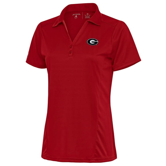 Women's Antigua  Red Georgia Bulldogs Tribute Polo