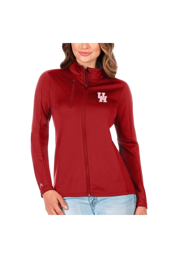 Women's Antigua Red Houston Cougars Generation Full-Zip Jacket