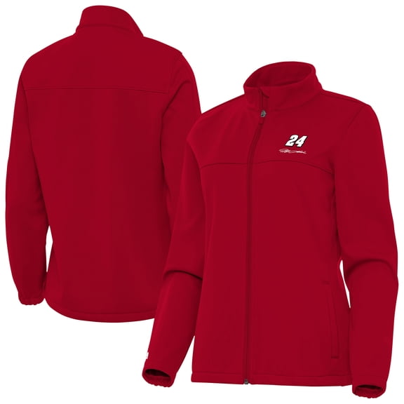 Women's Antigua Red Jeff Gordon Links 2 Full-Zip Golf Jacket