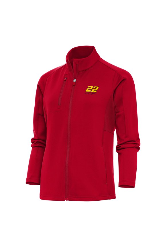 Women's Antigua Red Joey Logano Generation Full-Zip Jacket